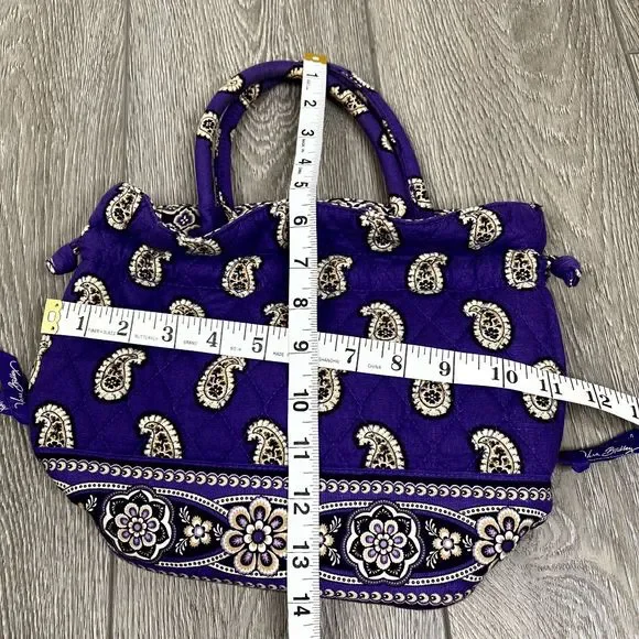 Vera Bradley Angle Tote Bag in "Simply Violet" Pattern - Picture 4 of 5